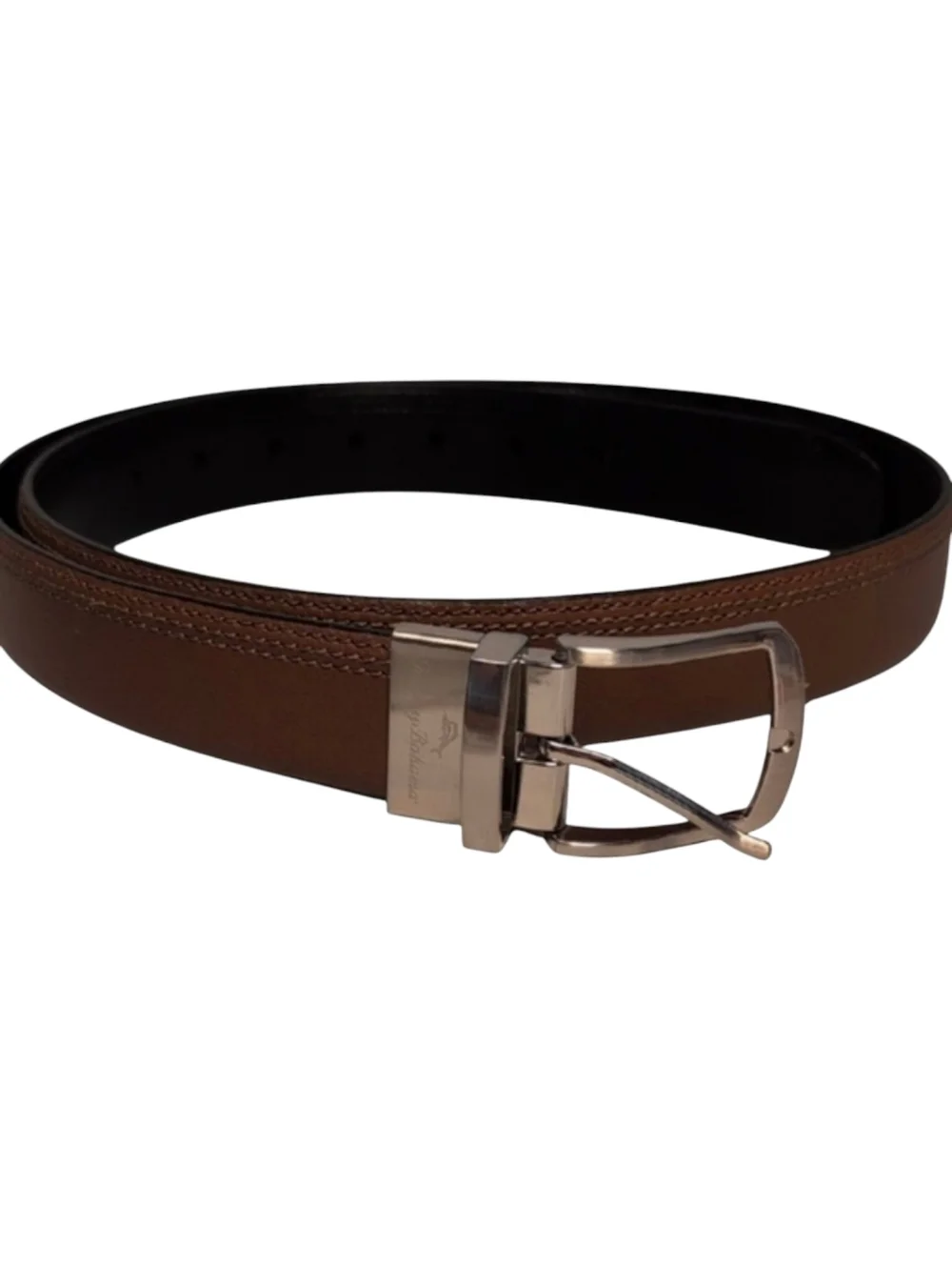 Tommy Bahama Brown/Black Reversible Leather Belt Large 38-40